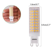 Load image into Gallery viewer, G9 LED Light Bulb 10W 900LM Warm White Light Ceramic G9 Bulbs 5Pcs