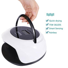 Load image into Gallery viewer, 75W UV LED Nail Lamp Dryer Intelligent Nail Art Dryer Nail Gel Polish Curing Manicure Curing Lamp