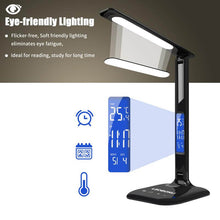 Load image into Gallery viewer, LED Desk Lamp 8W Foldable Office Touch Table Lamp 5 Dimmable Brightness & 3 Lighting Modes