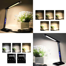 Load image into Gallery viewer, LED Desk Lamp 8W Foldable Office Touch Table Lamp 5 Dimmable Brightness & 3 Lighting Modes