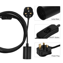 Load image into Gallery viewer, Plug in Pendant Light Cord E27 Hanging Lamp Kit