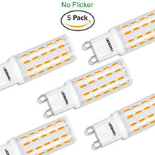Load image into Gallery viewer, 6W G9 LED Light Bulbs Non-dimmable 420lm 54LEDs 60W Traditional Bulb Equivalent 5 Pcs