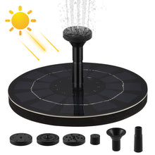 Load image into Gallery viewer, Solar Fountain Pump Bird Bath Fountain Water Pump
