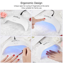 Load image into Gallery viewer, 24W UV LED Nail Lamp Smart Nail Dryer Nail Dryer Curing Lamps
