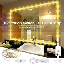 Load image into Gallery viewer, LED Strip Lights Dimmable LED Light Strip Flexible Tape Lights for Mirror Kitchen Cabinet Bedroom
