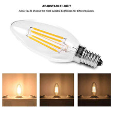 Load image into Gallery viewer, E14 led Light Bulb Filament Candle Bulbs Small Screw Non-Dimmable 6Pack
