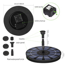 Load image into Gallery viewer, Solar Fountain Pump Bird Bath Fountain Water Pump
