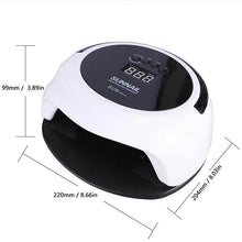 Load image into Gallery viewer, 75W UV LED Nail Lamp Dryer Intelligent Nail Art Dryer Nail Gel Polish Curing Manicure Curing Lamp
