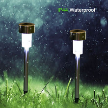 Load image into Gallery viewer, Solar Pathway Lights Stainless Steel IP44 Waterproof Auto On/Off LED Landscape Solar Lights
