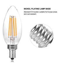 Load image into Gallery viewer, E14 led Light Bulb Filament Candle Bulbs Small Screw Non-Dimmable 6Pack
