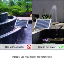 Load image into Gallery viewer, 5W Solar Fountain Pump Outdoor Bird Bath Garden Water Pumps
