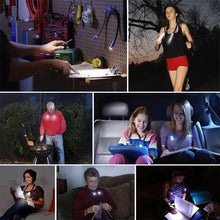 Load image into Gallery viewer, Rechargeable LED Book Light Neck Reading Lamp Hands Free
