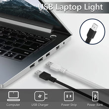 Load image into Gallery viewer, LEDBOKLI USB Lamp Dimmable USB Light, 2.8 W Flexible Keyboard Light for PC Computer 14 LED Beads, White Light, 3 Levels Adjustable Brightness, On/Off Touch Switch, for Laptop, Power Bank
