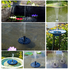 Load image into Gallery viewer, Solar Powered Water Fountain Pump Submersible Outdoor Water Fountain Panel Kit
