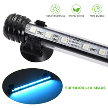 Load image into Gallery viewer, Waterproof LED Aquarium Light Multicolor Fish Tank Light with Wireless Remote Control Dimmable Adjustable Strip Submersible Background Decorate tank Light 5W
