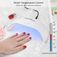 Load image into Gallery viewer, 24W UV LED Nail Lamp Smart Nail Dryer Nail Dryer Curing Lamps
