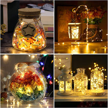 Load image into Gallery viewer, LEDBOKLI 6 Pack Fairy Lights Battery Operated String Lights, IP65 Waterproof Warm White Fairy Lights 3.9FT 24 LEDs Copper Wire Lights LED Decorative Lights for Wedding, Party, Home, Bottles, Christmas
