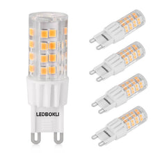 Load image into Gallery viewer, G9 Lights Bulbs 51LED SMD2835 Crystal Bulb Lamps Non-dimmable 5W LED Bi-pin Lights for Indoor Lighting 6Pcs
