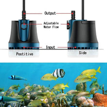 Load image into Gallery viewer, Adjustable Submersible Pump Water Pump for Aquarium Fountain
