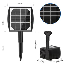 Load image into Gallery viewer, Solar Fountain Pump with 2.2W Solar Panel
