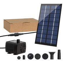 Load image into Gallery viewer, Solar Fountain Pump Kit 1.8W Submersible Water Pump with 7 Nozzles
