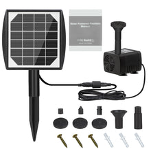 Load image into Gallery viewer, Solar Fountain Pump with 2.2W Solar Panel
