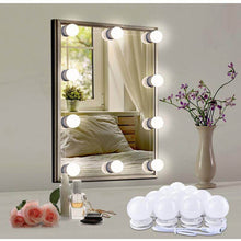 Load image into Gallery viewer, Makeup Vanity Lights for Mirror DIY Hollywood Lighted LED Mirror Light Kit for Makeup Bulbs
