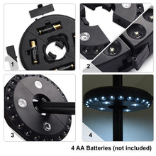 Load image into Gallery viewer, 28 LED Patio Umbrella Light 3 Brightness Modes
