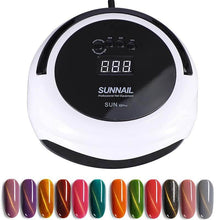 Load image into Gallery viewer, 75W UV LED Nail Lamp Dryer Intelligent Nail Art Dryer Nail Gel Polish Curing Manicure Curing Lamp
