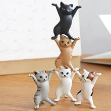 Load image into Gallery viewer, Cat Holder Charming Cat Ornaments Pen Wireless Headset Fruit Holding Novelty Funny Toys Home Decoration
