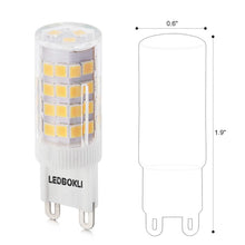 Load image into Gallery viewer, 6pcs Lights Bulbs G9 51 LED SMD 2835 Crystal Bulb Lamps Non-dimmable 5W
