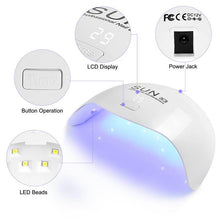 Load image into Gallery viewer, 24W UV LED Nail Lamp Smart Nail Dryer Nail Dryer Curing Lamps
