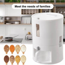 Load image into Gallery viewer, Rice Bucket Food Cereal Dispenser Container Kitchen Grain Dried Fruit Storage Barrel
